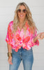 Arizona Palm Beach Button Down Blouse