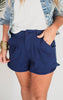 Cotton Stretch Twill Shorts - Final Sale