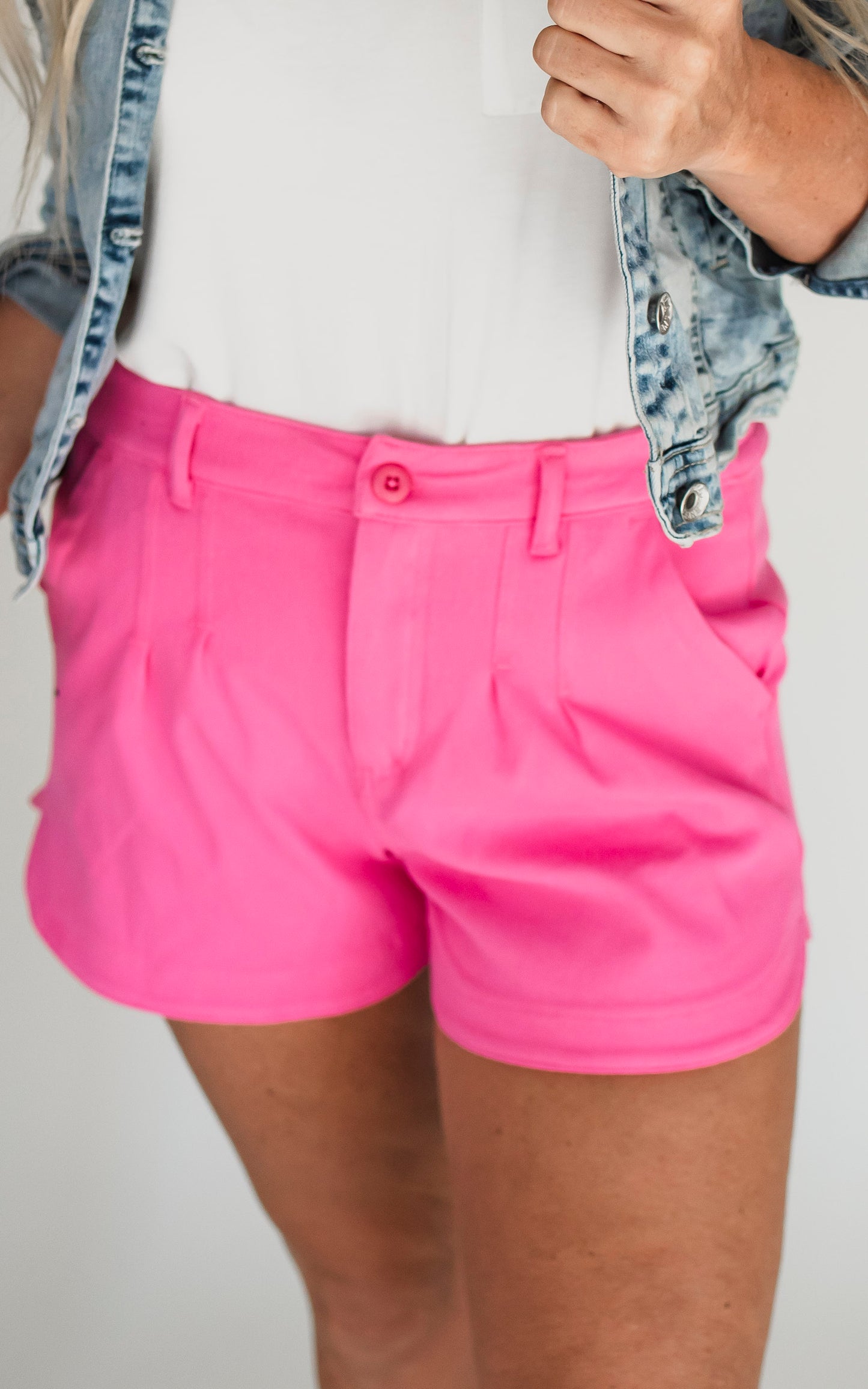 Cotton Stretch Twill Shorts - Final Sale