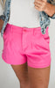 Cotton Stretch Twill Shorts - Final Sale