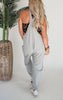 Casual Loose Fit Solid Knit Baggy Jumpsuit - Final Sale