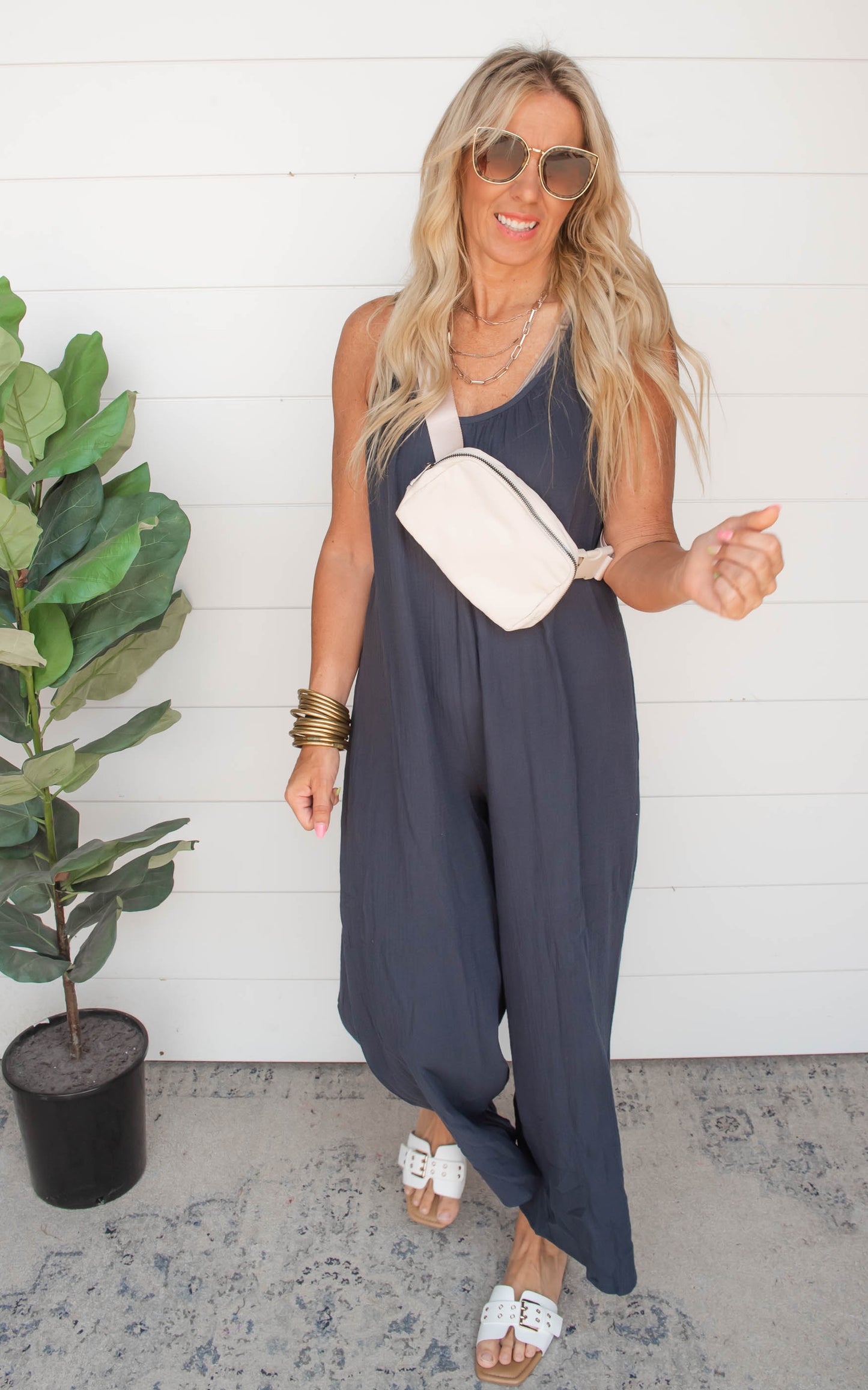 Free Spirit Natural Cotton Jumpsuit