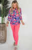 The Lizzy Spring Fling Floral Blouse Top - Final Sale