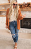 RUST WATERFALL CARDIGAN 