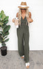 Olive V-Neck Jumpsuit | FINAL SALE