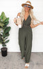 Olive V-Neck Jumpsuit | Gilli