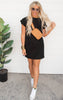 The Riley T-Shirt Dress - Black