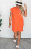 The Riley T-Shirt Dress - Orange