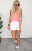 Button Basic Knit Tank Top