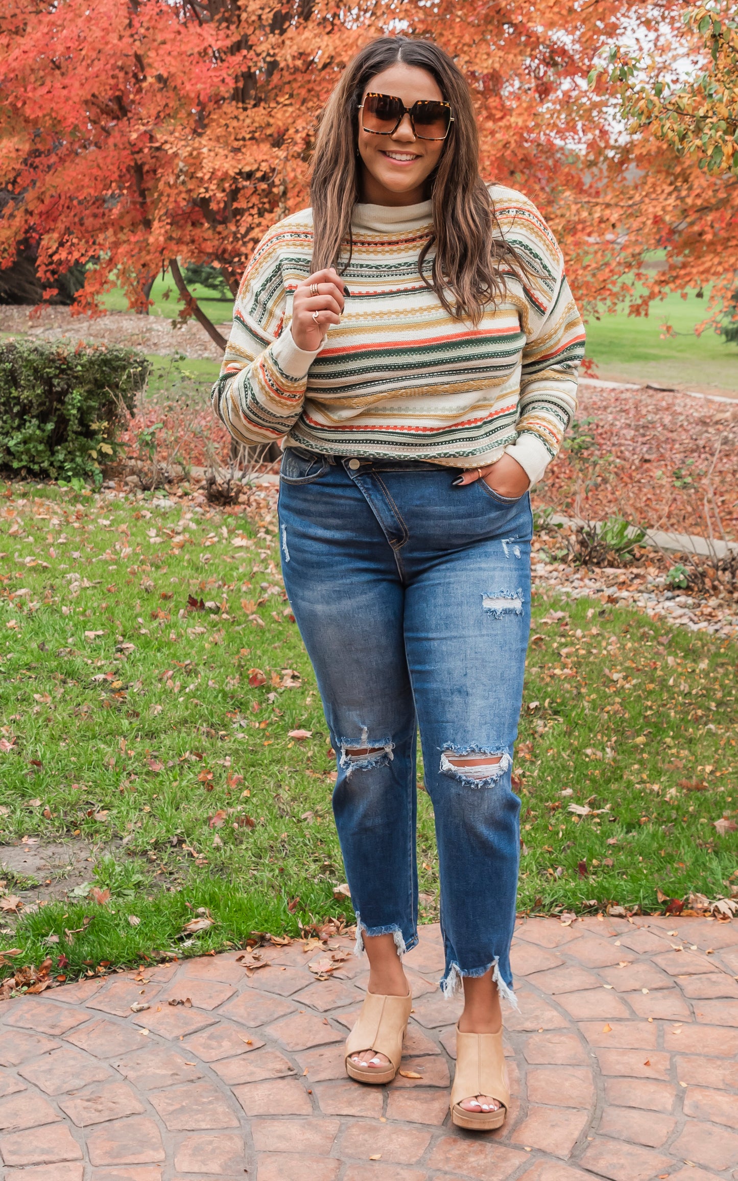 Fair Isle Striped Sweater