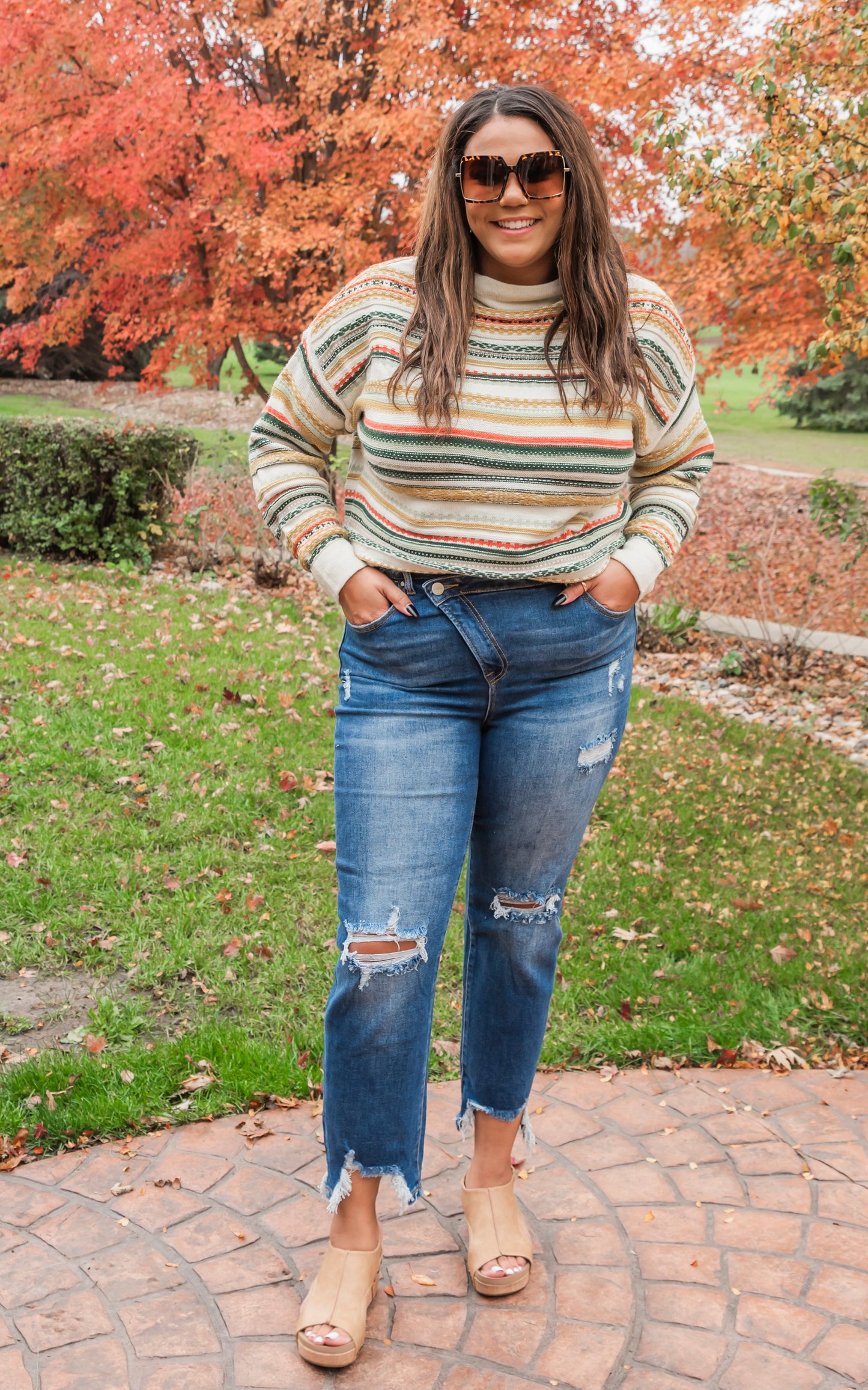 Fair Isle Striped Sweater