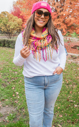 The Girlfriend Melange Baby Waffle V-Neck LS Top: PART 1