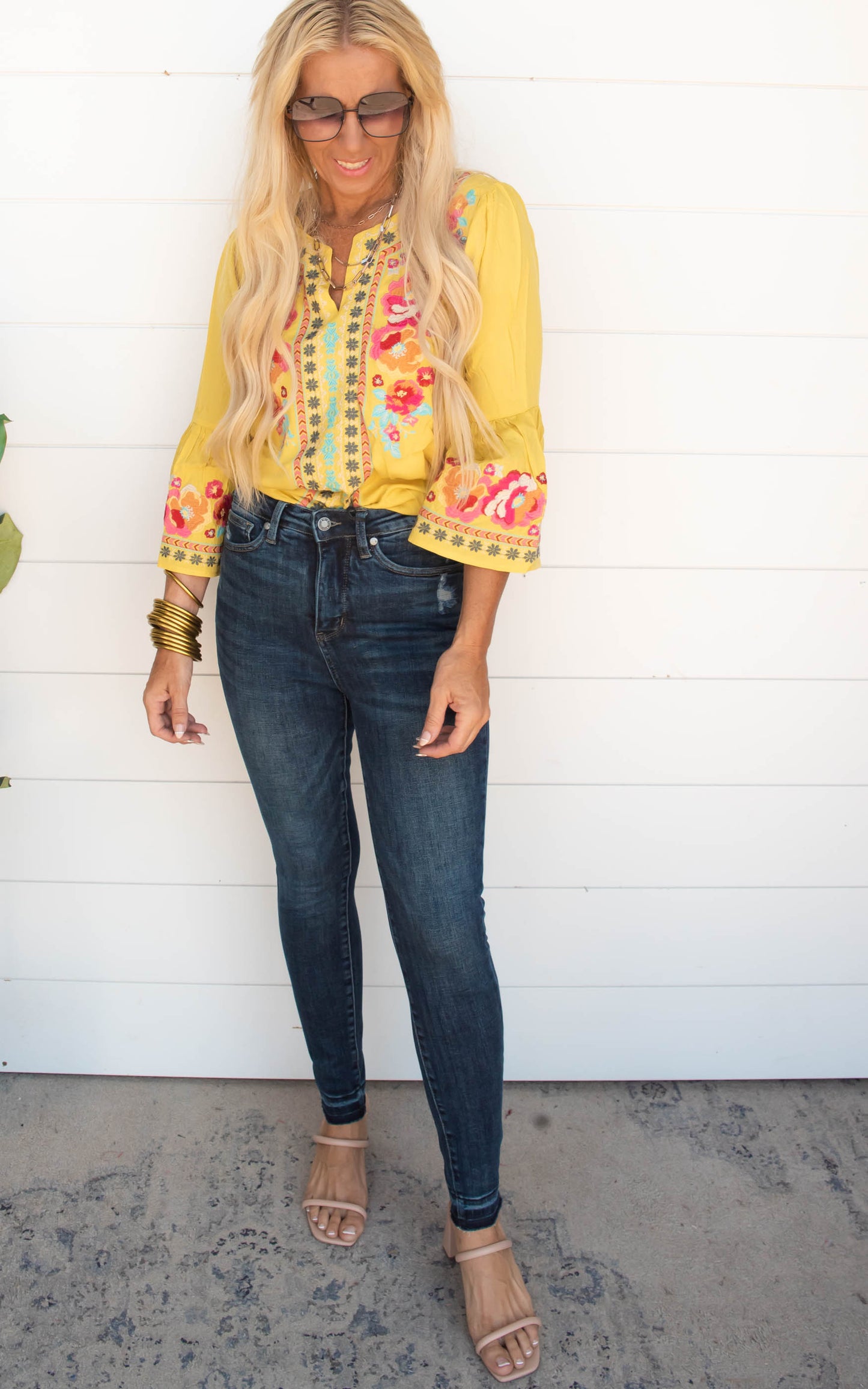 Marigold Floral Top | FINAL SALE