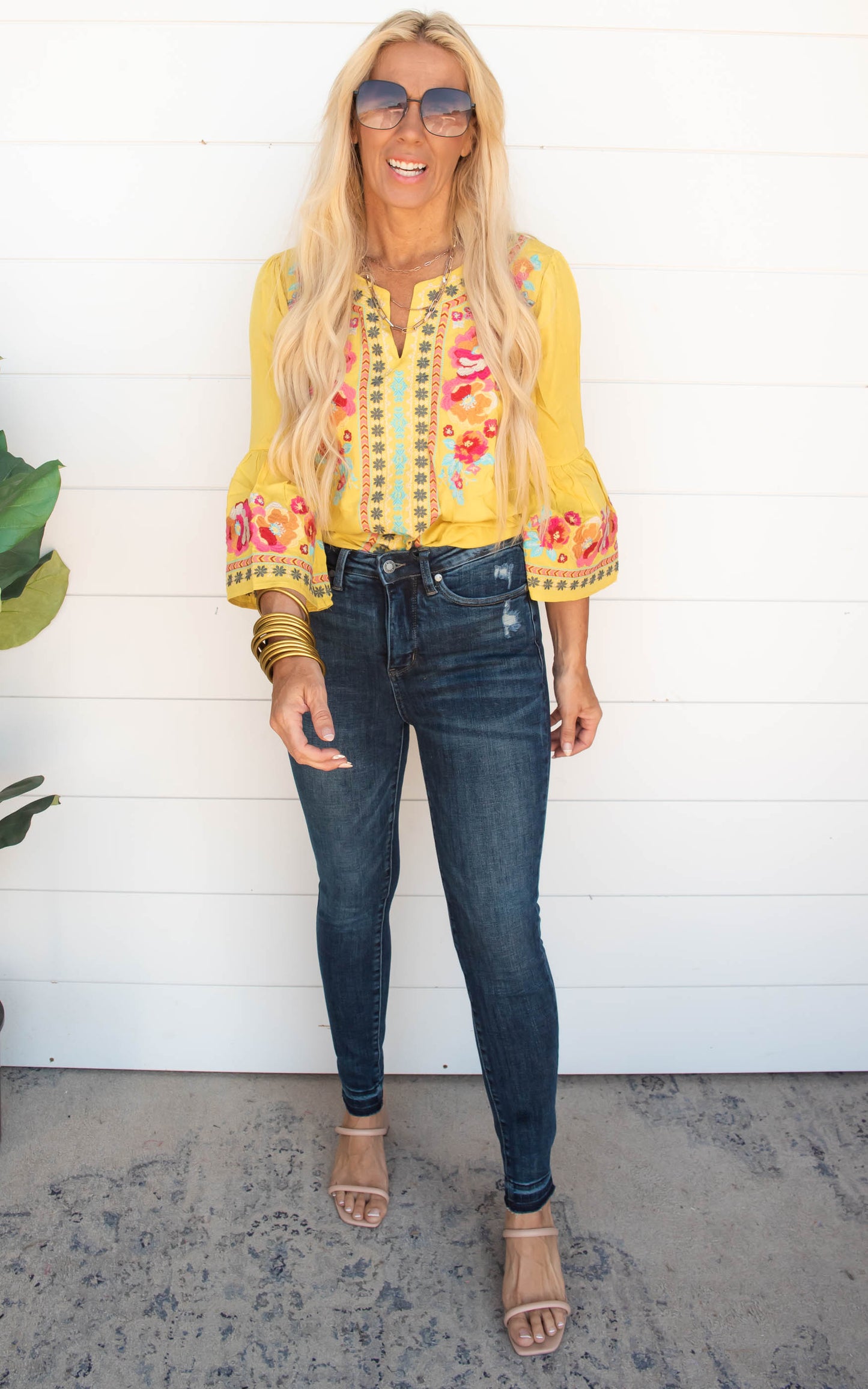 Marigold Floral Top | FINAL SALE