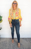 Marigold Floral Top | FINAL SALE