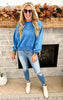 Acid Wash Fleece Sweatshirt