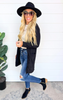 Black long cardigan 