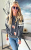 Sequin Football Sweatshirt