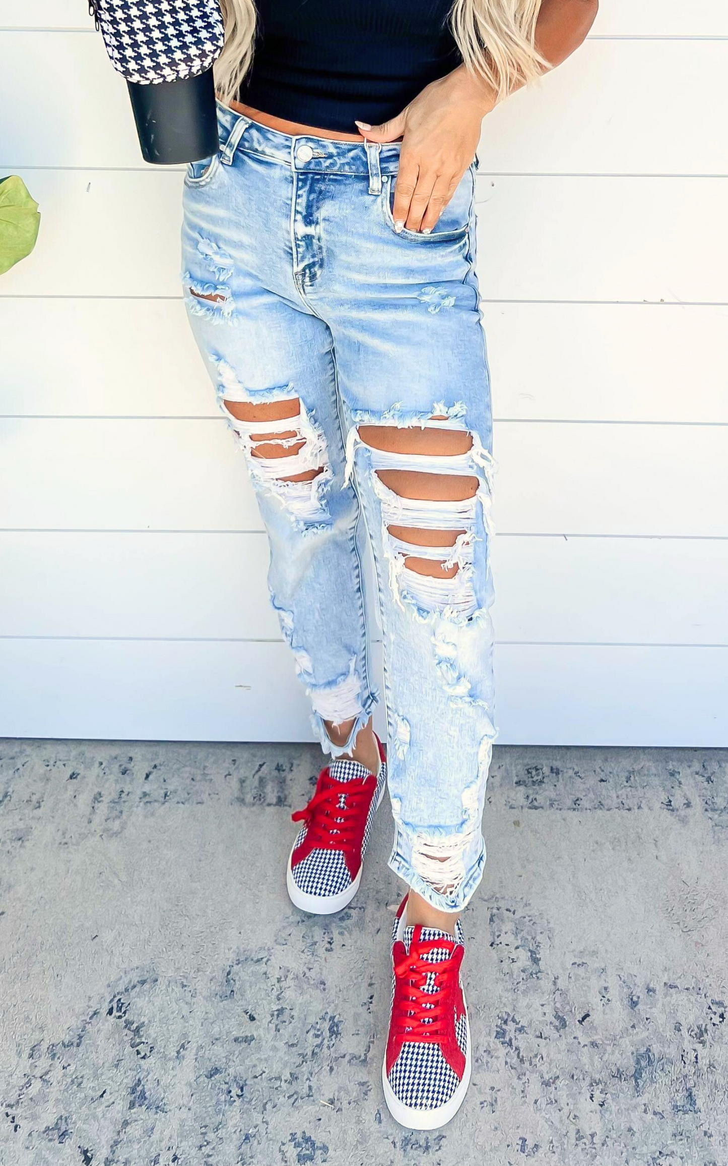 High-Rise Boyfriend Jeans | RISEN 