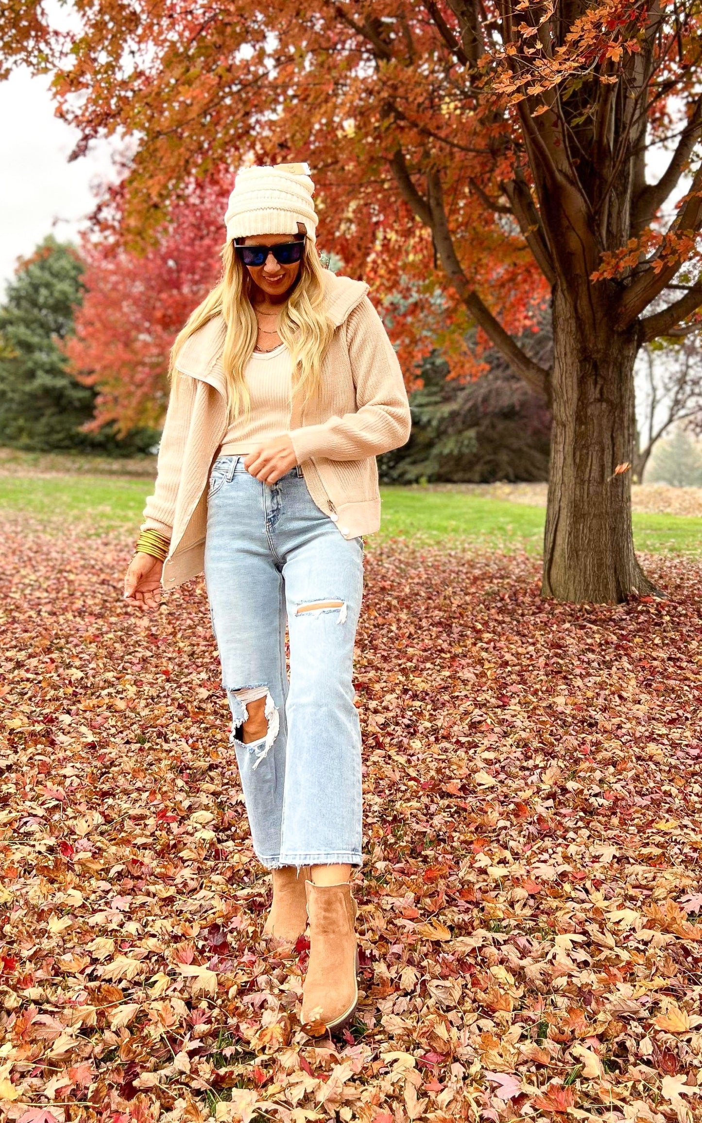 Wrap Up in Our Favorite Oatmeal Sweater Jacket