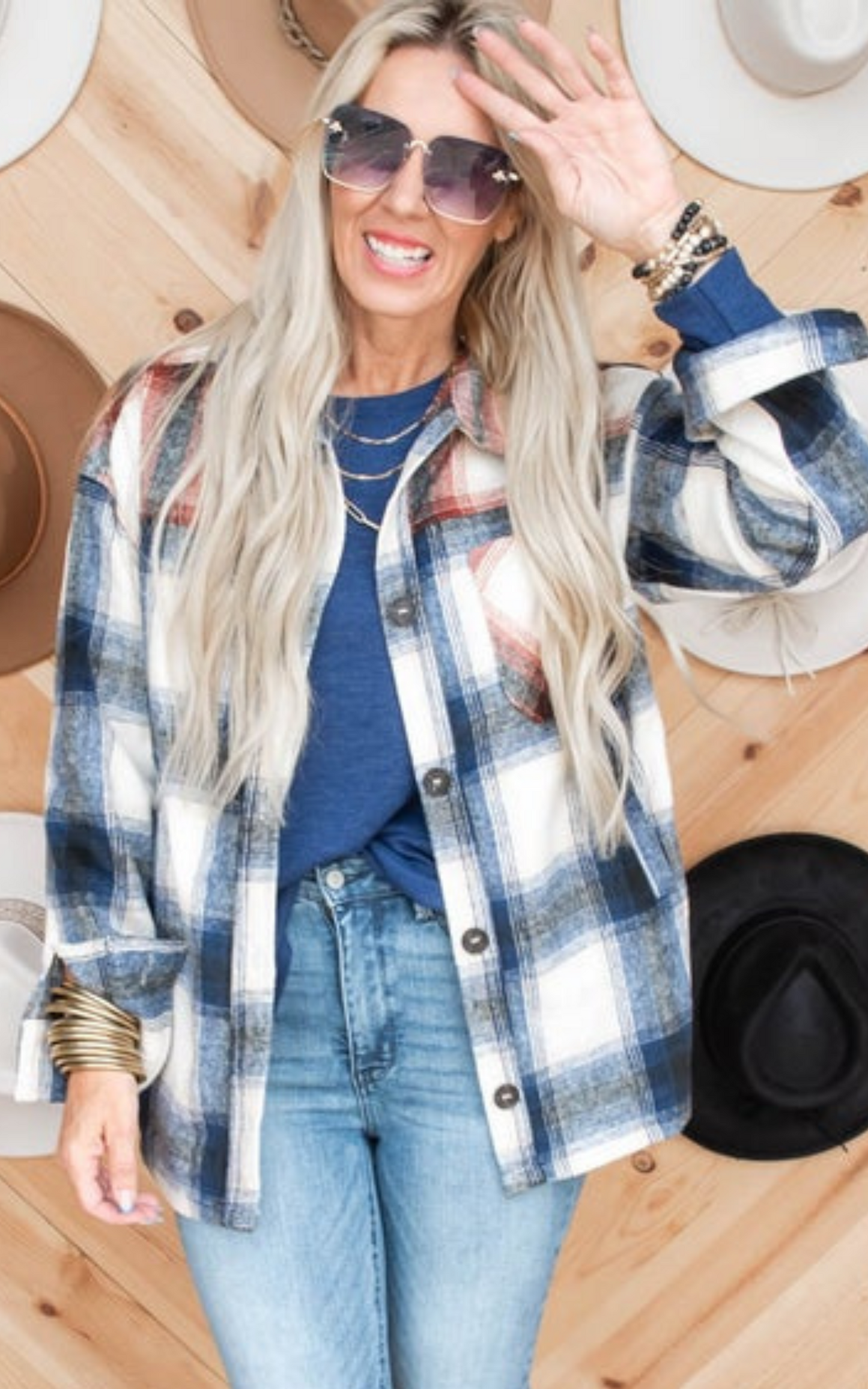 Yellowstone Oversized Plaid Shacket - Final Sale