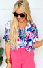 Never Goes out of Season Floral Boxy Top