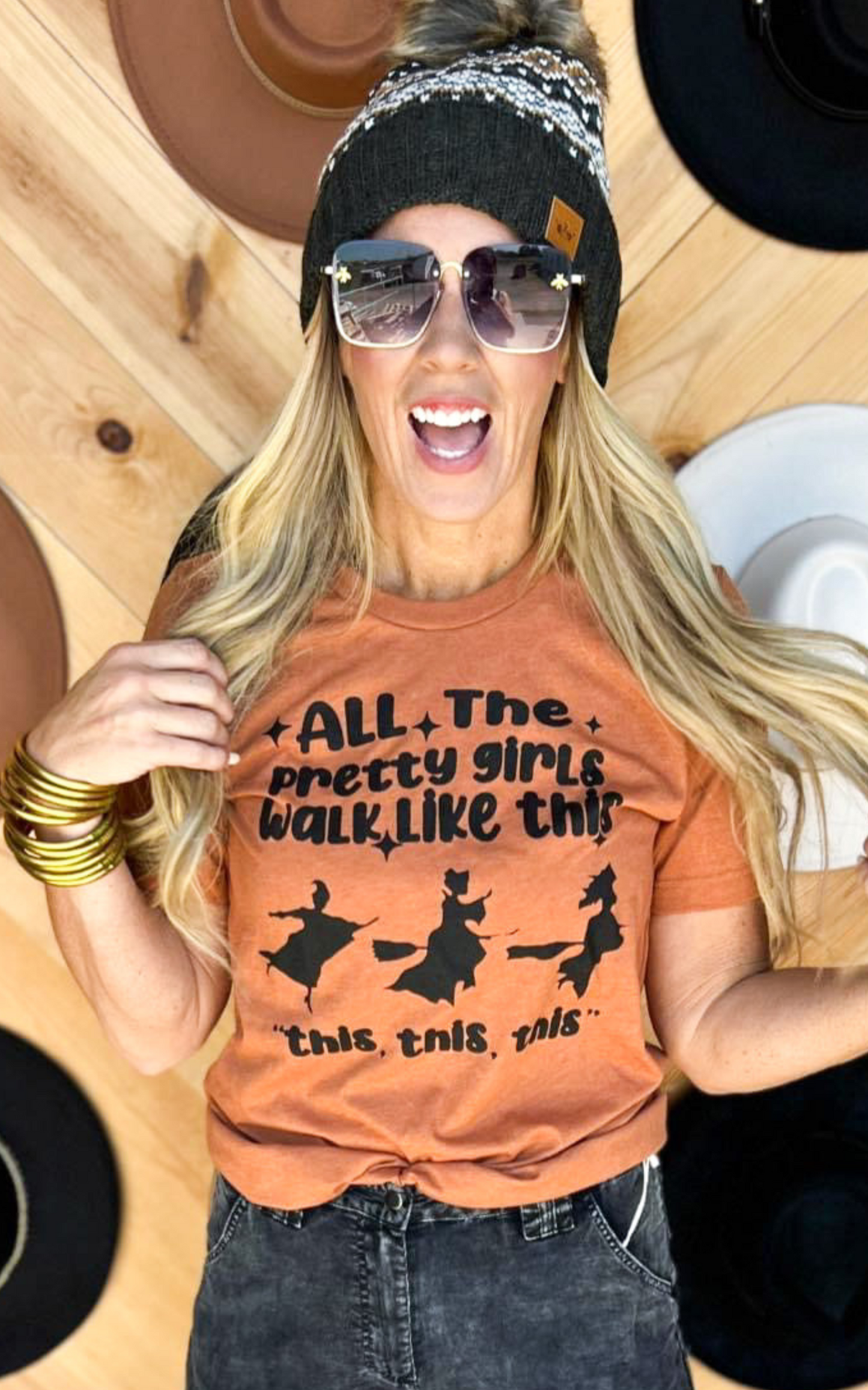 Pretty Girls Walk Like This Halloween T-Shirt