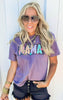 Mama Star Checkered Garment Dyed Graphic T-shirt