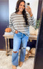 Stripes & Chill Oversized Top
