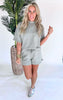 Summer Cool Mock Neck Short Sleeve Top - Final Sale