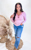 Rosy Glow Long Sleeve Top