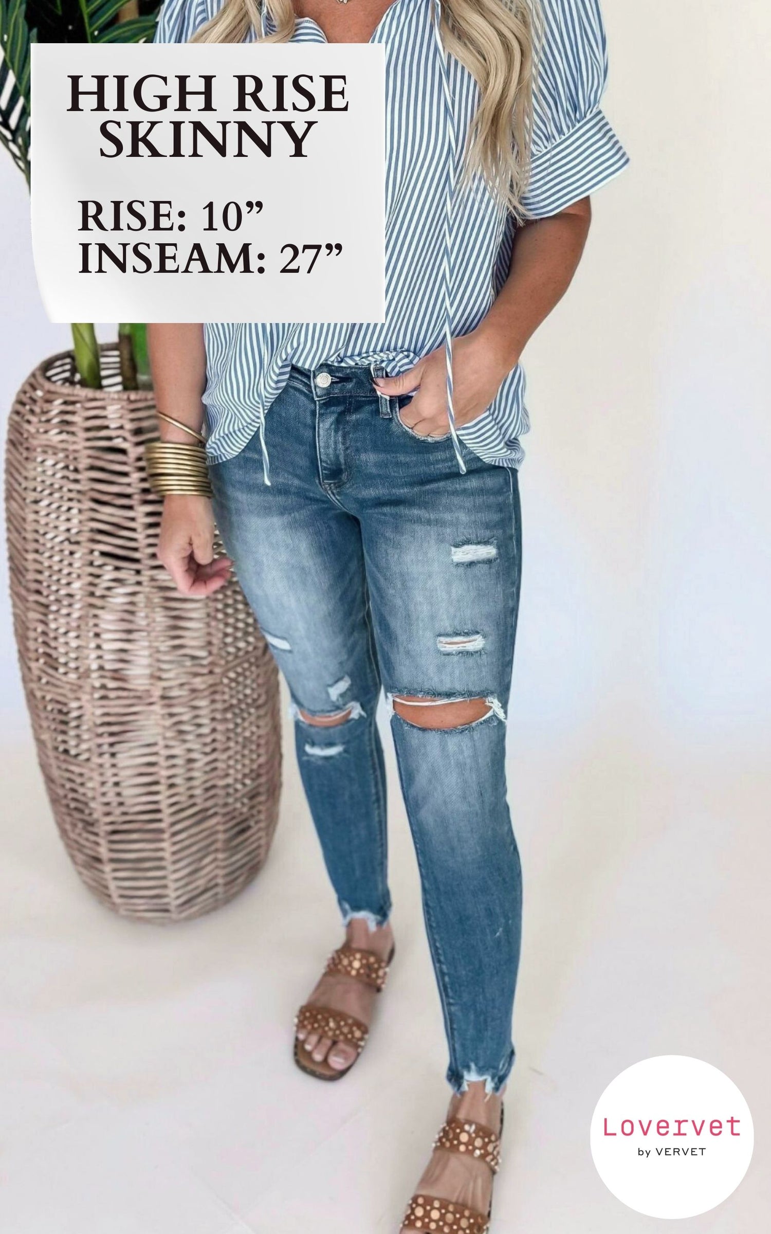 Gained High Rise Cropped Skinny Denim Jea