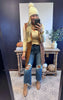 MICA | Millenium Blue 90's Vintage Crop Flare Denim Jeans