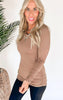 The Essential Long Sleeve Ruched Tunic by Salty Wave*DEAL-FINAL SALE