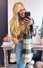 Black/Yellow Plaid Long Shacket