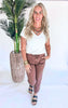 MICA | Cocoa High Rise Joggers