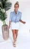 Jodie Denim Stripe Top - Final Sale