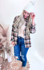 Mocha Plaid Button Down Shirt