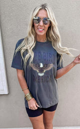 Free Bird Garment Dyed Graphic T-shirt