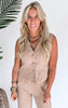 Walk this Way Sleeveless Thermal Vest (TOP)