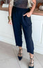High Waisted Solid Knit Pant | WHITE BIRCH - Final Sale