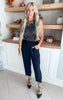 Black Sleeveless Metallic Knit Top