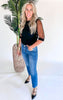 The Anna Mid Rise Bootcut Crop Denim Jean | Mica** - Final Sale