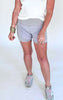 Halara  Breezeful™ Super High Waisted Curved Hem 2-in-1 Side Pocket Quick Dry Yoga Shorts 3.5''**