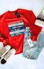 Christmas Moving Marathon Pigment Dyed Graphic Sweatshirt** - Final Sale