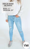 YMI Vintage Dream High Rise Distressed Skinny Denim Jean - DEAL