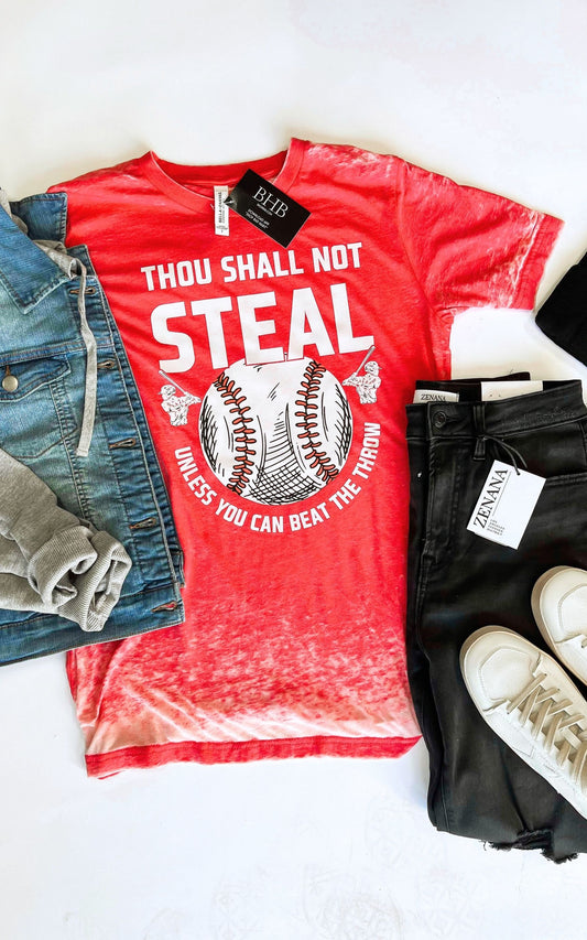 Thou Shall Not Steal Unless You Can Beat the Throw Graphic T-shirt