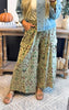 Ethnic Printed Mineral Cargo Pants** - Final Sale