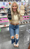 Millenium Blue 90's Vintage Crop Flare Denim Jeans | MICA *30A SEPT PREORDER