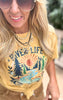 River Life Because Beaches be Salty Garment Dyed Graphic T-shirt